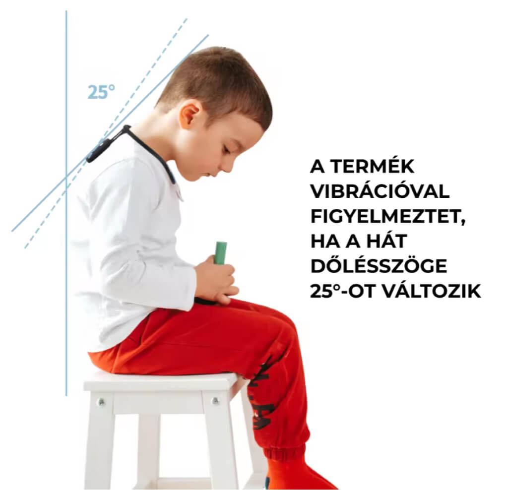Gyermekeknek is ideális a testtartás korrektor